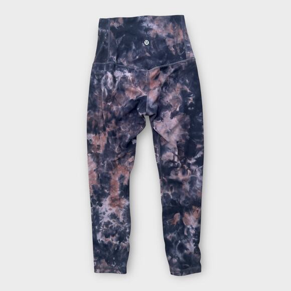 Lululemon Unlimit High-Rise 25" Leggings Keyhole Diamond Dye Graphite Grey 4 - Picture 2 of 8